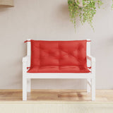 VIDAXL Garden Bench blazine 2 pcs 100x50x7 cm Oxford tkanina rdeča