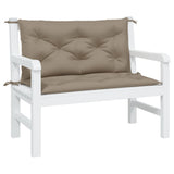 Vidaxl Garden Bench Poduszki 2 St 100x50x7 cm Oxford Fabric Taupe