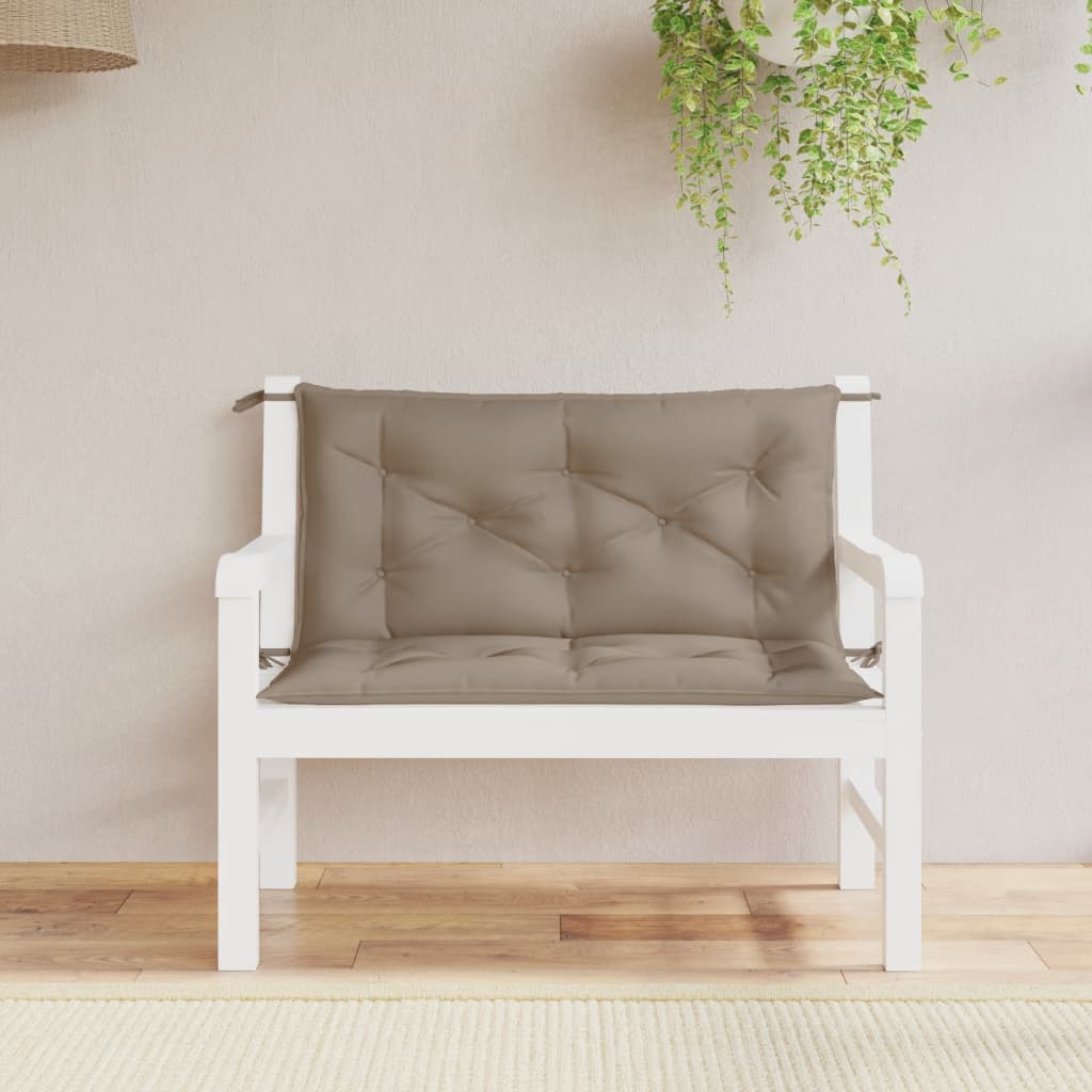 Vidaxl Garden Bench Poduszki 2 St 100x50x7 cm Oxford Fabric Taupe