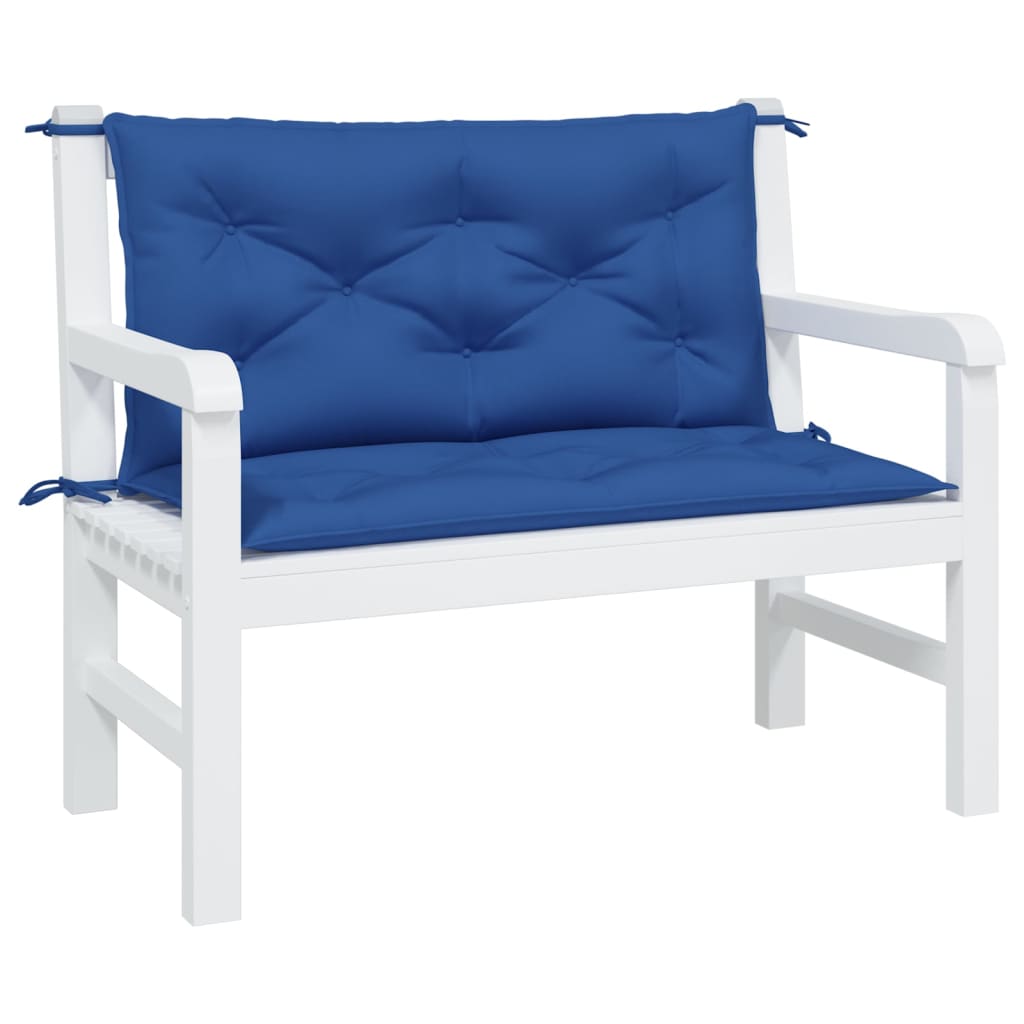 Vidaxl Garden Bench Poduszki 2 szt. 100x50x7 cm Oxford Fabric Blue