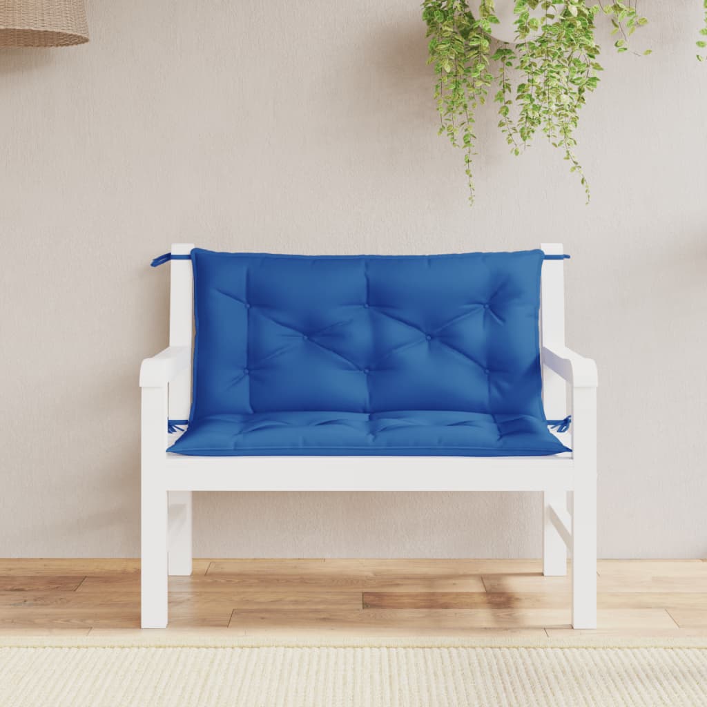 Vidaxl Garden Bench Poduszki 2 szt. 100x50x7 cm Oxford Fabric Blue