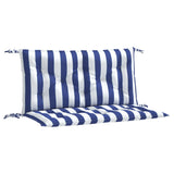 Vidaxl Garden Bench Puter 2 St Striped 100x50x7 cm stoff hvit og blå