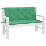 Vidaxl Garden Bench Puter 2 PCS 120x50x7 CM Oxford Fabric Green