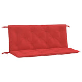 VIDAXL Garden Bench blazine 2 PCS 120x50x7 cm Oxford tkanina rdeča