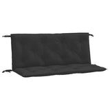 Vidaxl Garden Bench CUDIONS 2 st 120x50x7 cm Oxford tyg svart