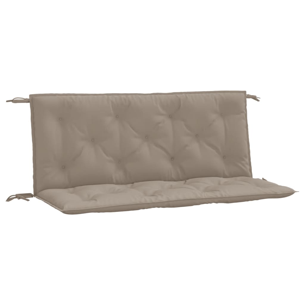 Vidaxl Garden Bench Puter 2 PCS 120x50x7 CM Oxford Fabric Taupe