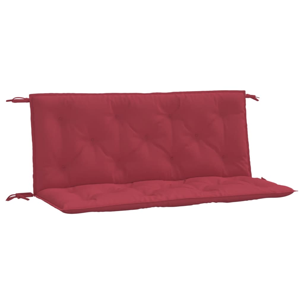 Vidaxl Garden Bench polštáře 2 ks 120x50x7 cm Oxford Fabric Wine Red