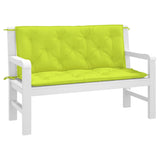 Vidaxl Garden Bench Puter 2 PCS 120x50x7 CM Oxford Stoff Clear Green