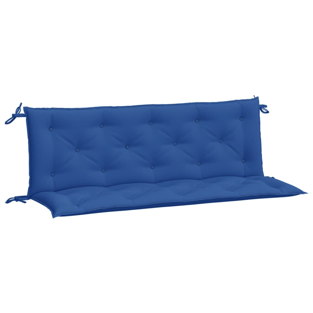 Vidaxl Garden Bench Cushions 2 St 150x50x7 cm tessuto blu blu blu