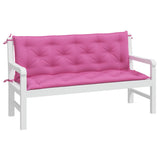 Vidaxl Garden Bench Puder 2 St 150x50x7 cm stofrosa