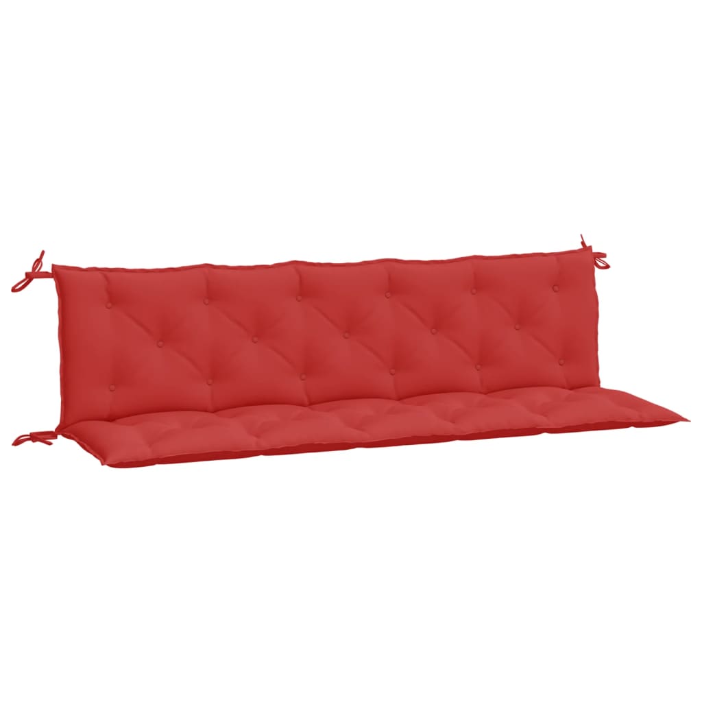 Vidaxl Garden Bench Puder 2 PCS 180x50x7 cm Oxford stof rød