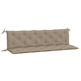 Vidaxl Gaartbank Këssen 2 PCs 180x50X7 cm Oxford Stoff Taupe