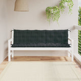 Vidaxl Garden Bench Cushions 2 ST Oxford Fabric Doubt Patrón Negro