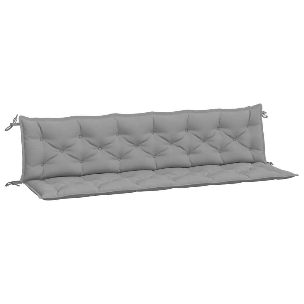 Vidaxl Garden Bench Puder 2 St 200x50x7 cm Oxford Stof Gray Gray