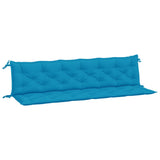 Vidaxl Garden Banc Cushions 2 St 200x50x7 cm Oxford tissu bleu clair