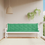 Vidaxl Garden Bench polštáře 2 st 200x50x7 cm oxfordská textilie zelená