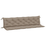 Vidaxl Garden Bench polštáře 2 st 200x50x7 cm oxford tkanina taupe