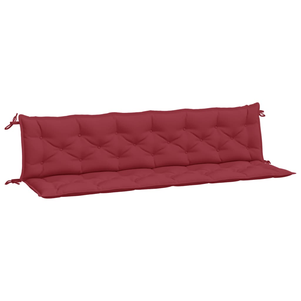 Vidaxl Garden Banc Cushions 2 ST 200X50X7 CM OXFORD Fabric Rouge