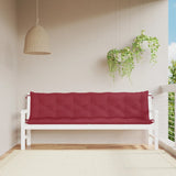 Vidaxl Garden Banc Cushions 2 ST 200X50X7 CM OXFORD Fabric Rouge