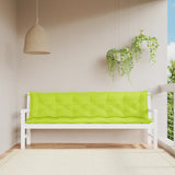 VIDAXL Garden Bench blazine 2 St 200x50x7 cm Oxford tkanina prozorna zelena