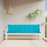 Vidaxl Garden Bench Puder 2 St 200x50x7 cm Stof Turkiser