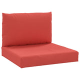 Vidaxl Cushions 2 st de tela roja