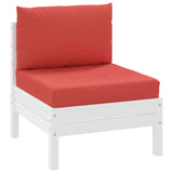 Vidaxl Cushions 2 st de tela roja