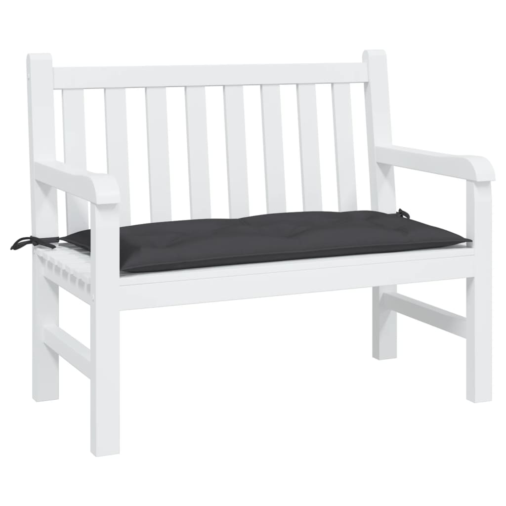 Vidaxl Garden Bench Kissen 110x50x7 cm Oxford Stoff schwarz