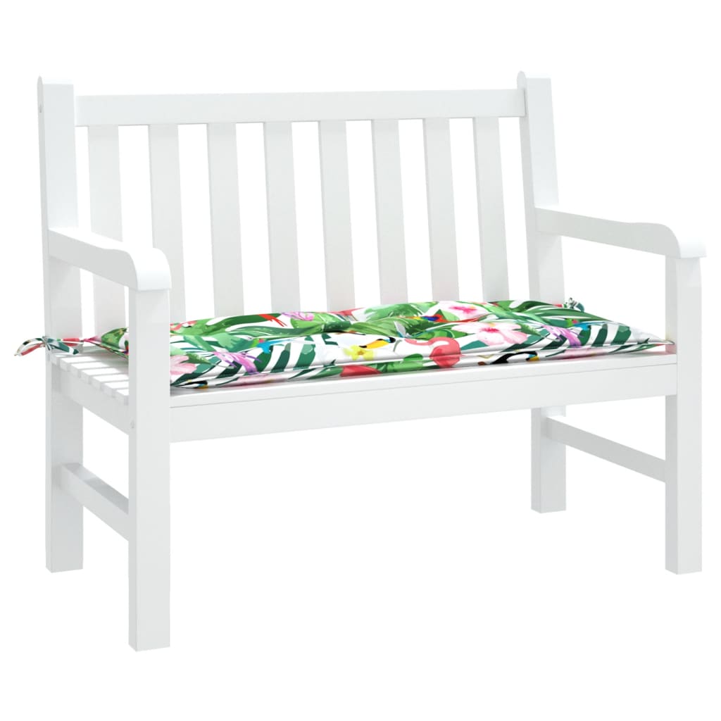 VIDAXL Garden Bench blazina 110x50x7 cm tkanina večkološka