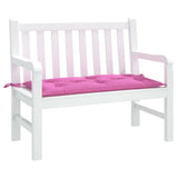 VIDAXL Garden Bench Blaža 110x50x7 cm tkanina roza