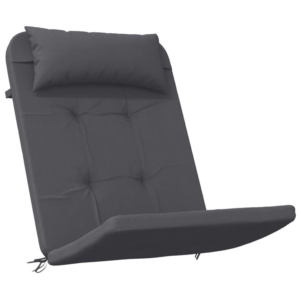 Coussins de chaise Vidaxl 2 St Adirondack Oxford tissu anthracite -colored