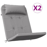 Cuscini di sedia Vidaxl 2 St Adirondack Oxford Fabric Grey