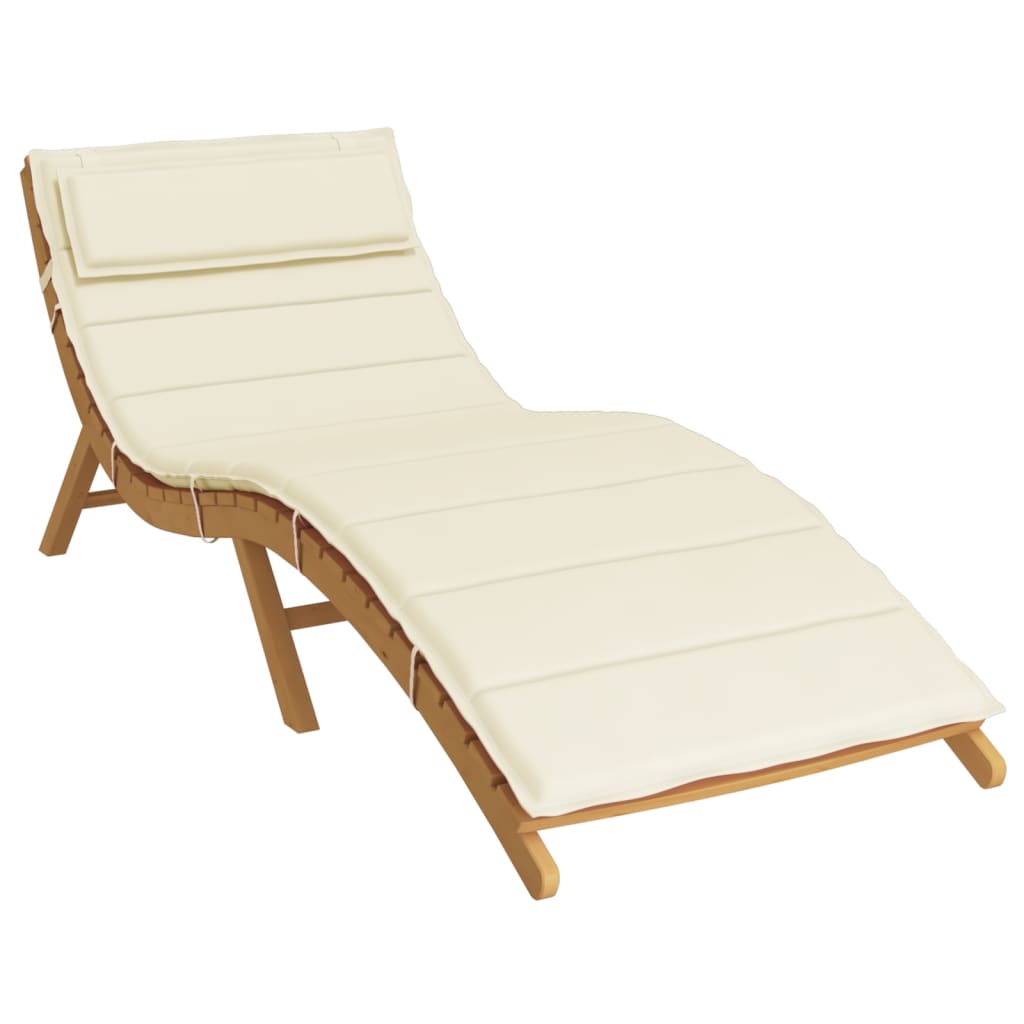 Vidaxl Lounger Cushion 180x60x3 CM Oxford Fabric Cream -Colored