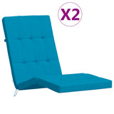 Cojines de silla de patio de Vidaxl 2 tela de oxford azul claro