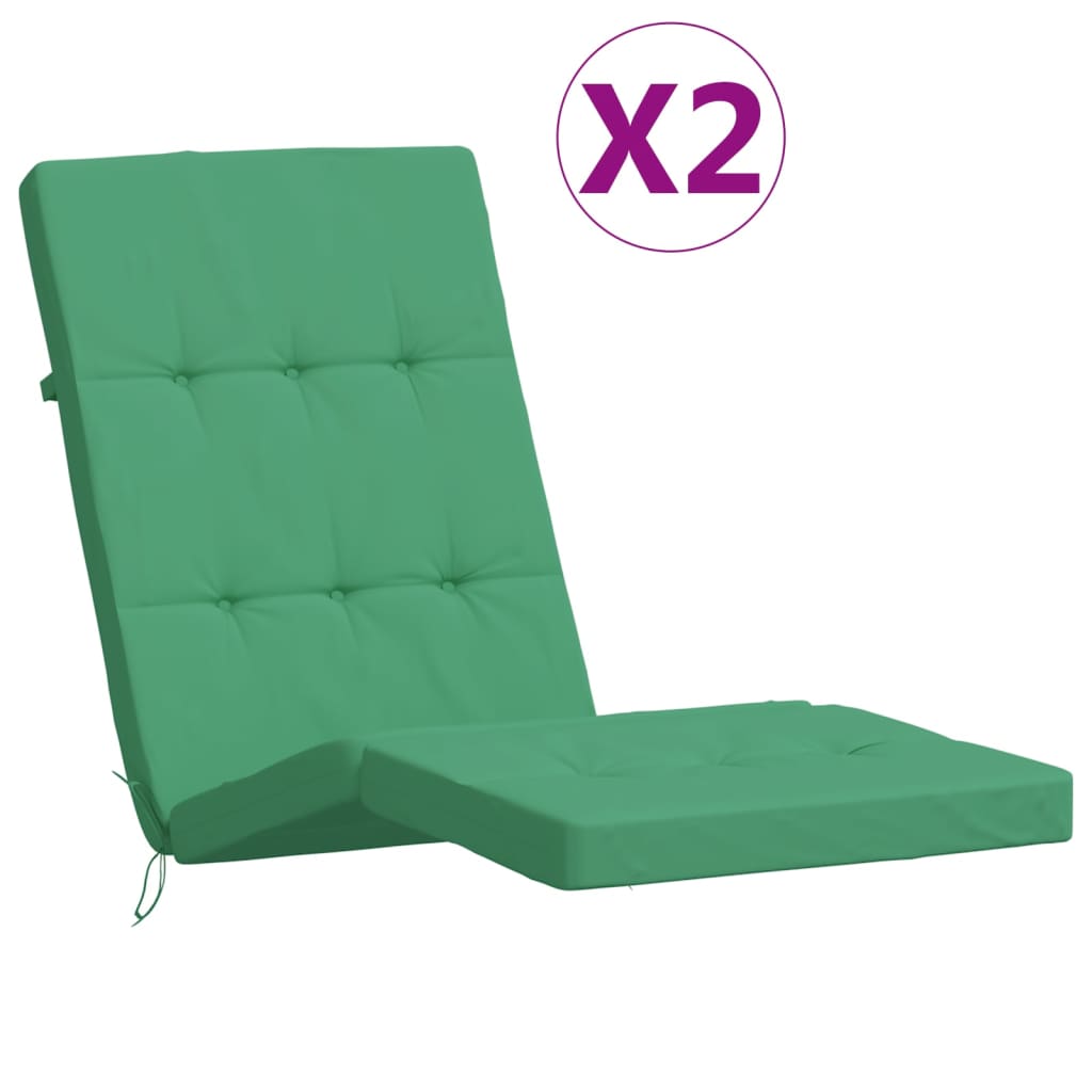 BIDAXL Patiostolskuddar 2 St Oxford Fabric Green