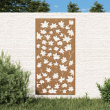 Vidaxl Wall Decoration Garden Esdoornlage Design 105x55 cm Cortenstaal