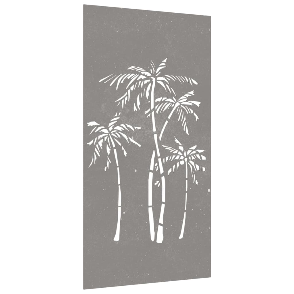 VidaXL Wanddecoratie tuin palmboomontwerp 105x55 cm cortenstaal