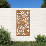 Vidaxl Wall Decoration Garden Gear Design 105x55 cm Corten Steel