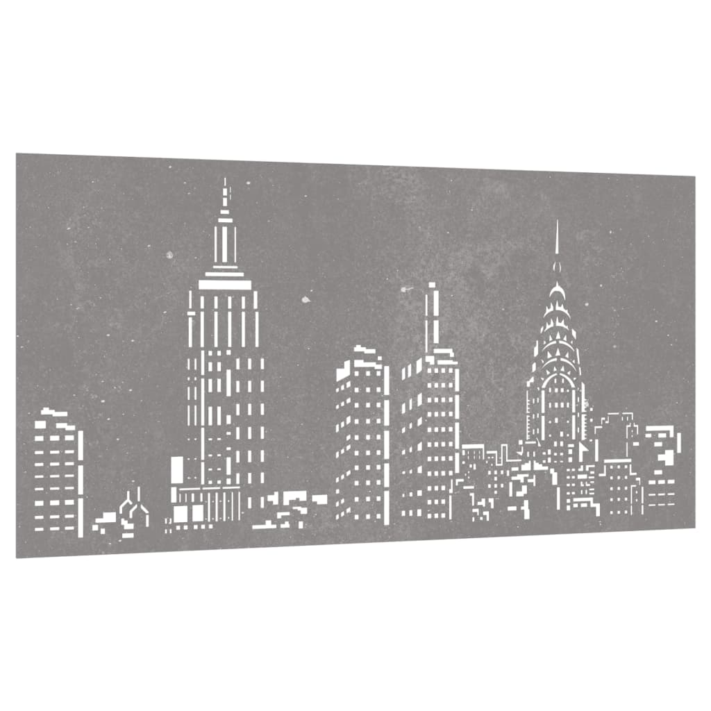 Vidaxl Wall Decoration Garden Skyline Design 105x55 cm Cortenstaal