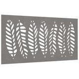 Vidaxl Decorazione murale Design delle foglie da giardino 105x55 cm Cortenstaal