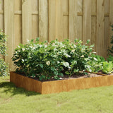 Vidaxl Planter hævet 100x100x33,5 cm Cortenstaal