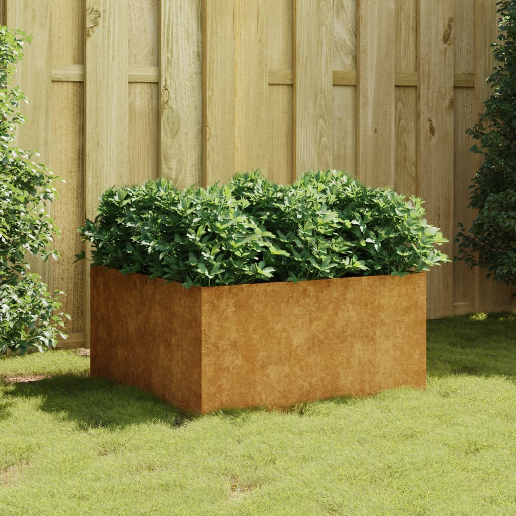 Vidaxl Planning Box 80x80x40 cm Corten Steel