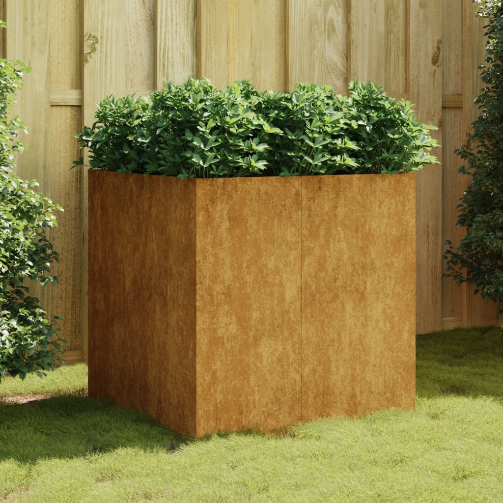 Vidaxl Planning Box 80x80x80 cm Corten Steel