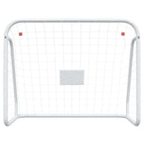 Vidaxl Fussball Zil mam Net 125x96x60 cm Stol a Polyester wäiss