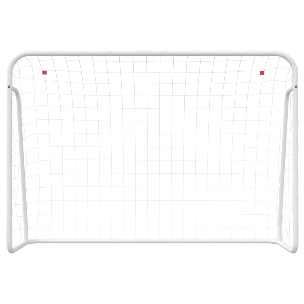 Vidaxl football goal with Net 214x75x152 cm steel and polyester white