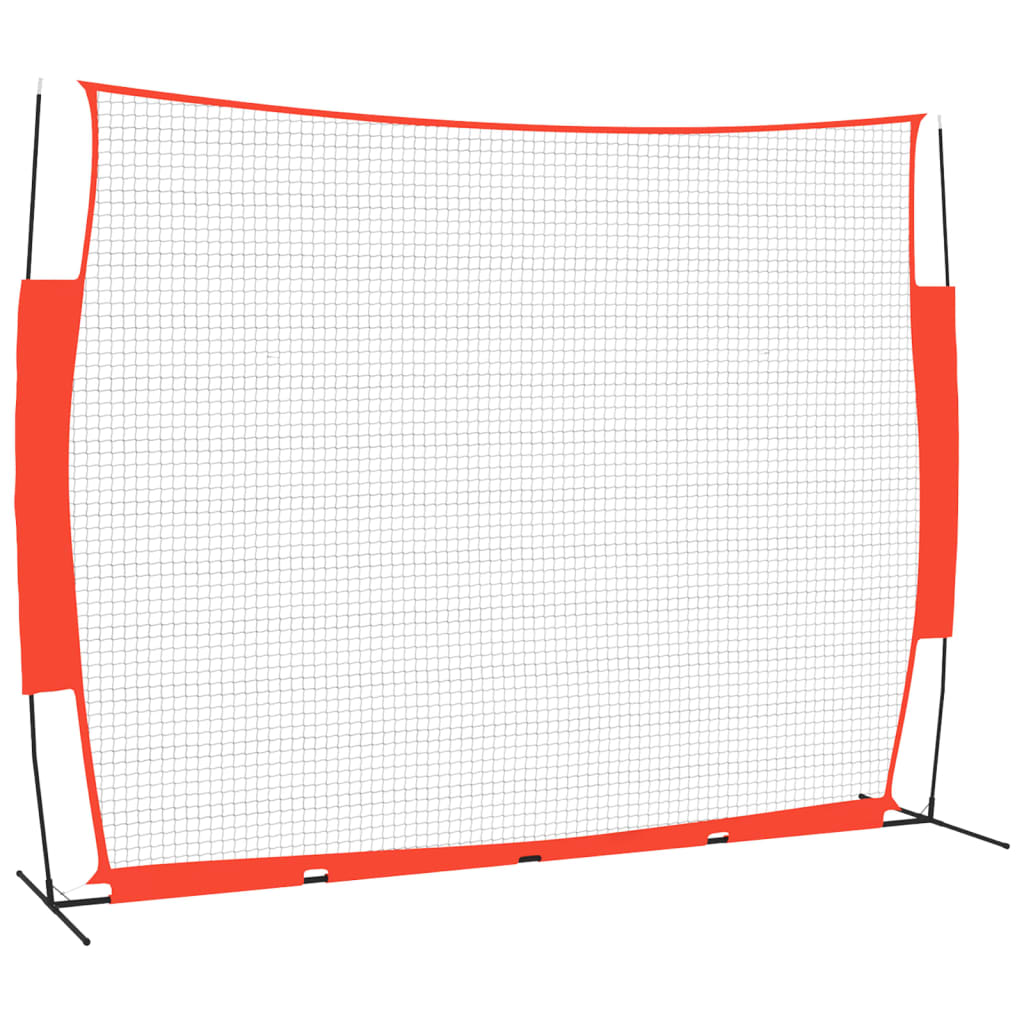 Vidaxl baseballová síť přenosná 369x107x271 cm ocelová polyester černá černá