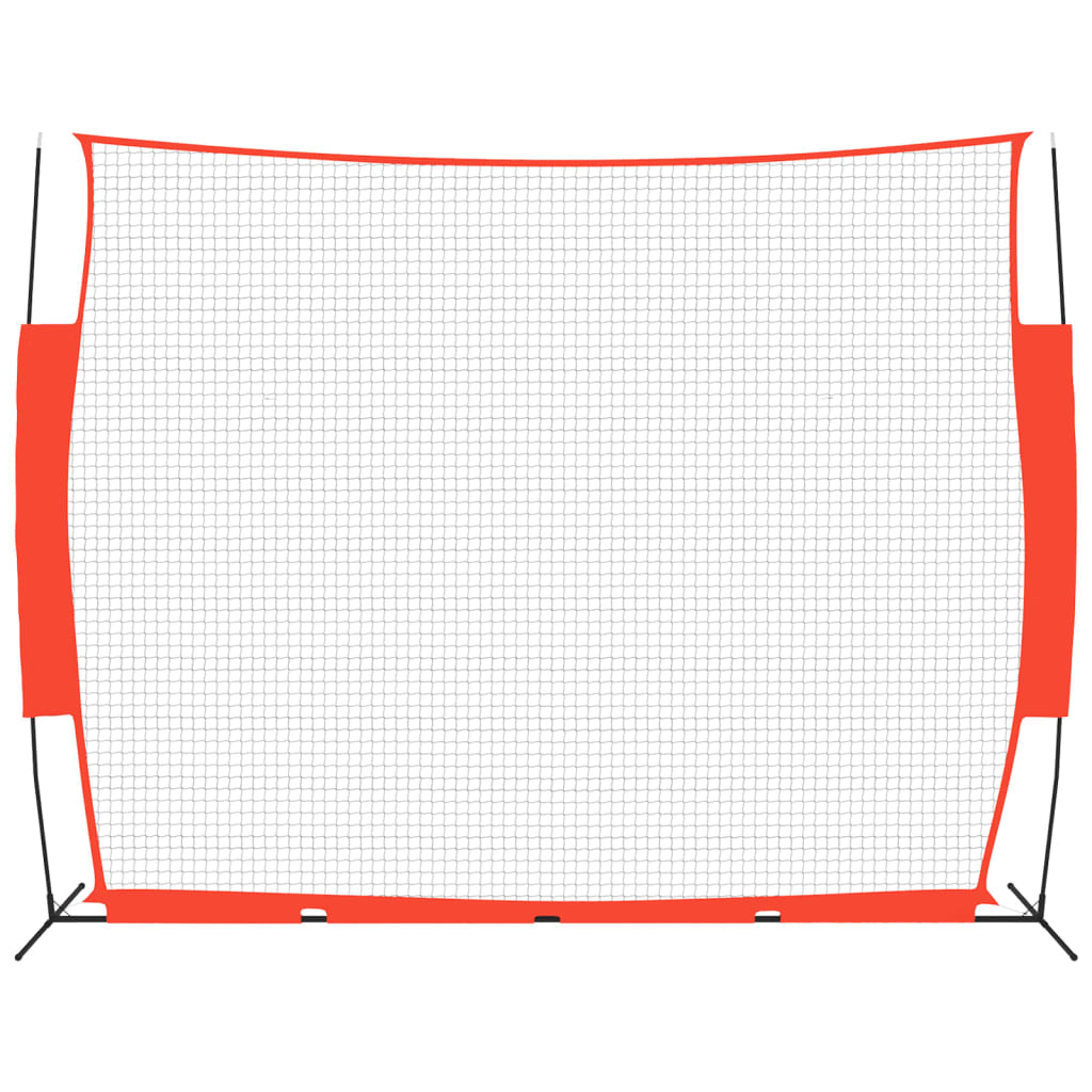 Vidaxl baseballová síť přenosná 369x107x271 cm ocelová polyester černá černá