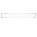 Vidaxl badmintonnet 600x155 cm PE materiał żółty i czarny