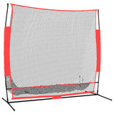 Vidaxl Baseball Net Portable 215x107x216 cm polyester černá a červená