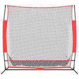 Vidaxl Baseball Net Portable 215x107x216 cm polyester černá a červená